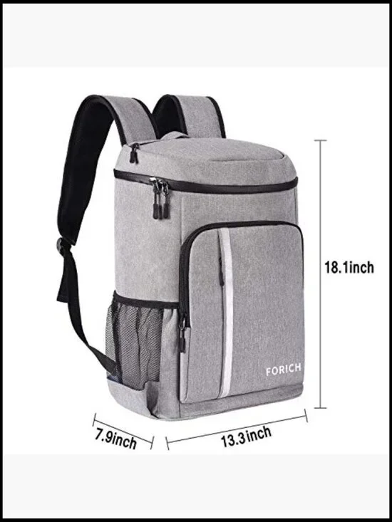 Insulated Backpack Cooler Leakproof Lightweight Soft Outdoor Picnic Camping - Picture 6 of 7